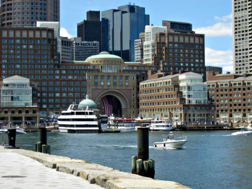 Rowes Wharf from Fan Pier