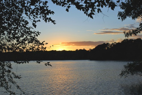 Sunset at Jamaica Pond