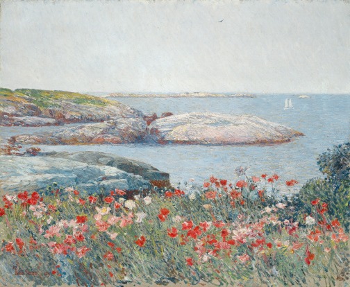 Childe Hassam1859 - 1935, United StatesPoppies, Isles of Shoals, 1891Oil on canvasoverall: 50.2 x 61 cm (19 3/4 x 24 in.) framed: 73.5 x 83.8 x 6.7 cm (28 15/16 x 33 x 2 5/8 in.)Gift of Margaret and Raymond Horowitz1997.135.1Courtesy National Gallery of Art, Washington D.C.